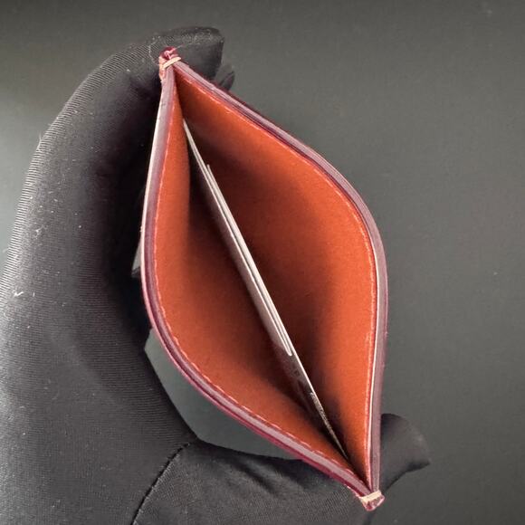 Coach Holiday Essential Card Case In Signature Canvas With Train CY305 - Picture 3 of 4